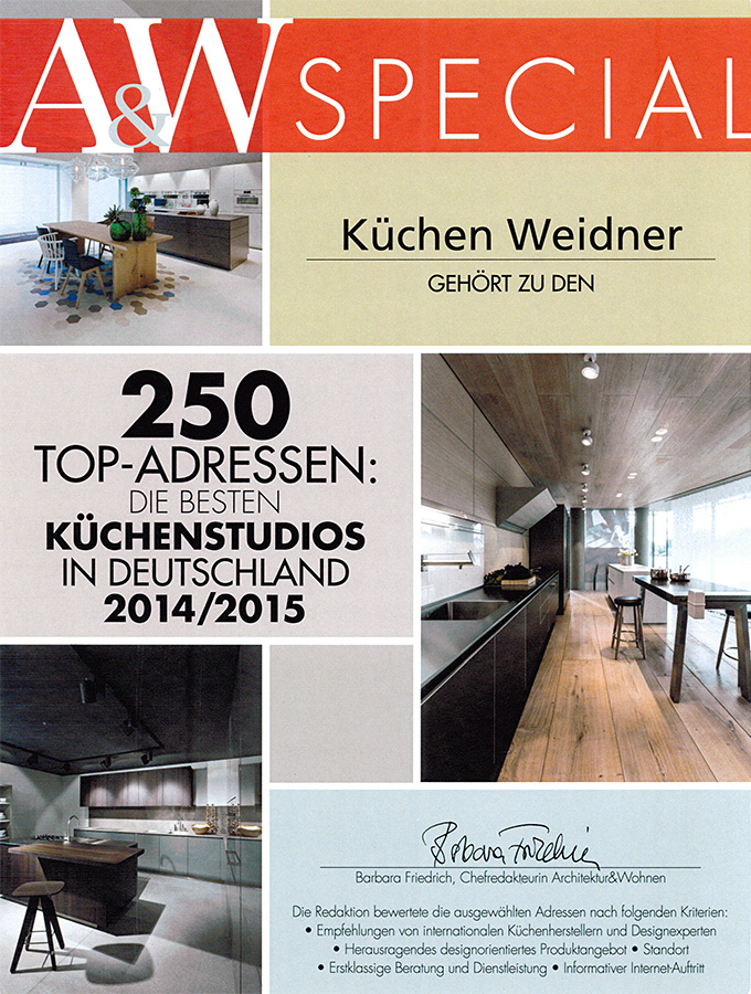 Architektur & Wohnen Top-Küchenstudio 2014/2015